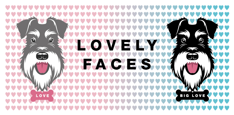 Lovely faces graphic