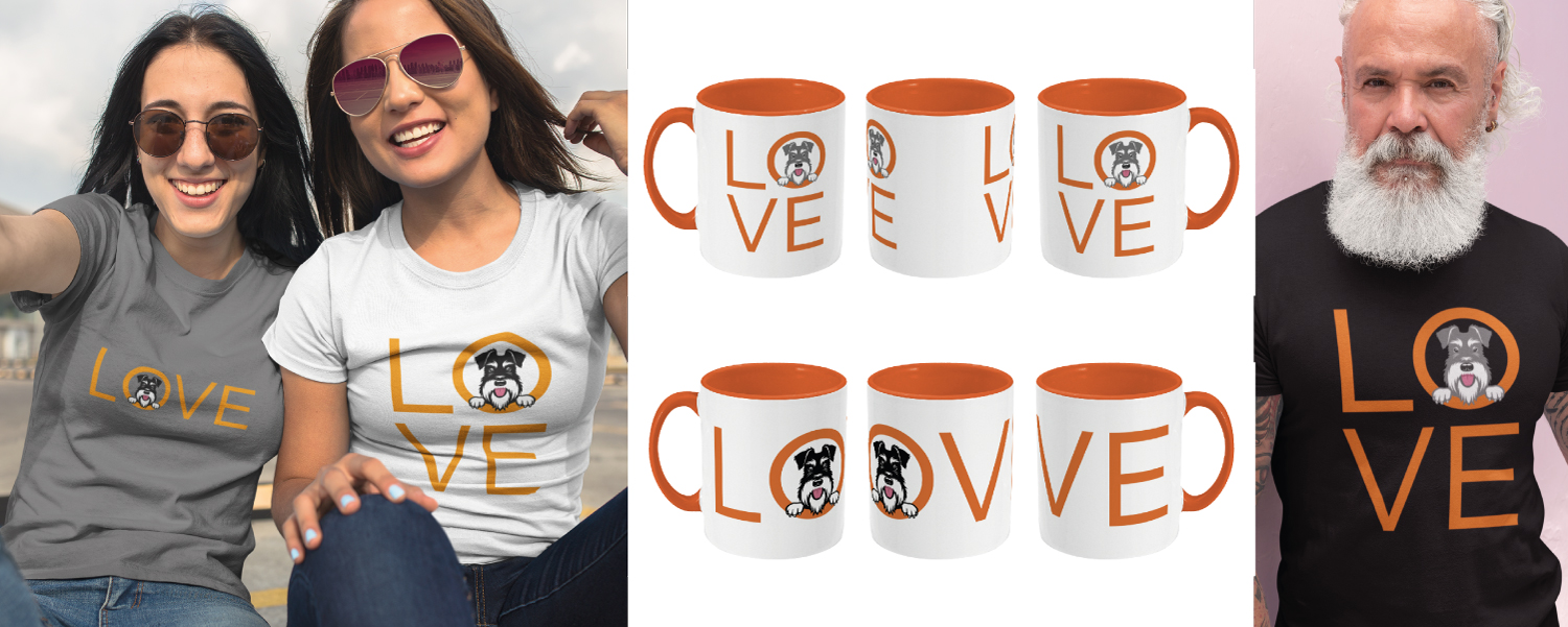 t-shirt and mug montage